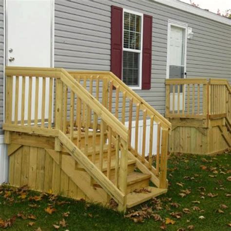 wooden steps for mobile home